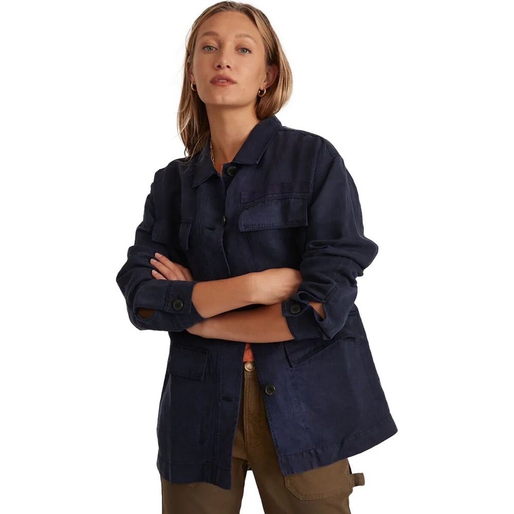 Marine Layer Zito Chore Coat in Black Iris
